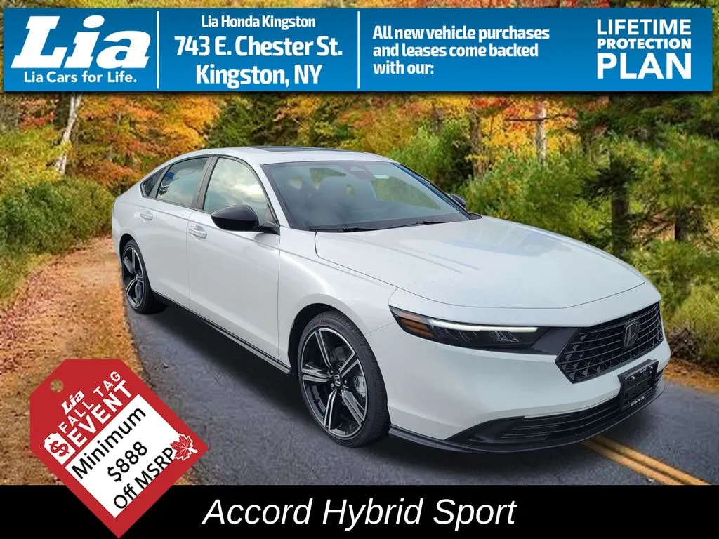 White 2026 Honda Accord Hybrid Sport for sale in Kingston, NY