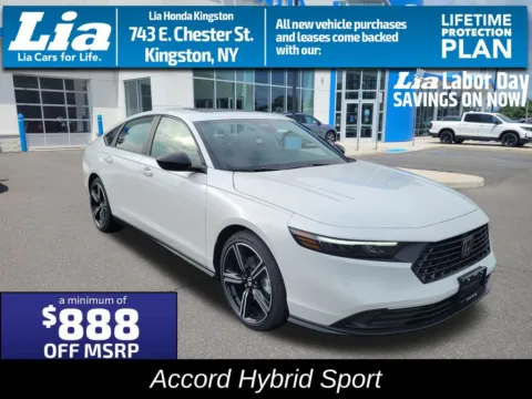 White 2026 Honda Accord Hybrid Sport for sale in Kingston, NY