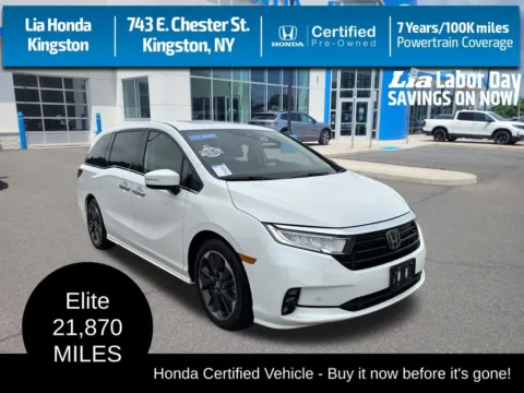 White 2023 Honda Odyssey Elite for sale in Kingston, NY