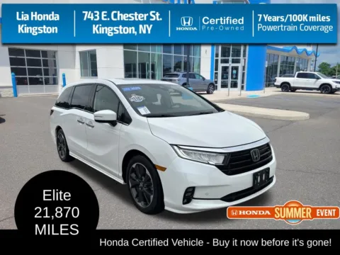 White 2023 Honda Odyssey Elite for sale in Kingston, NY