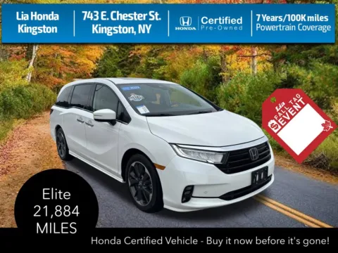 White 2023 Honda Odyssey Elite for sale in Kingston, NY