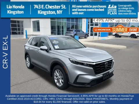 Silver 2023 Honda CR-V EX-L for sale in Kingston, NY