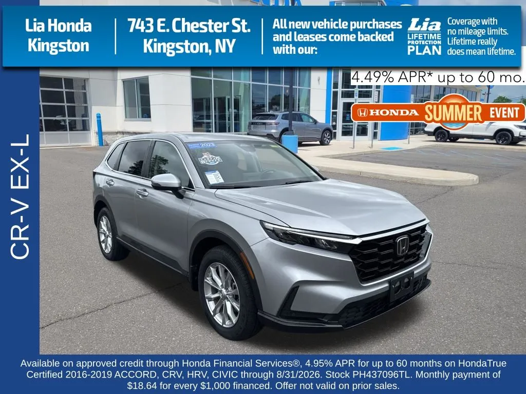 Silver 2023 Honda CR-V EX-L for sale in Kingston, NY