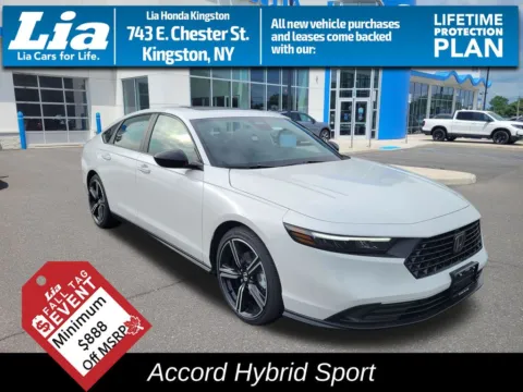 White 2026 Honda Accord Hybrid Sport for sale in Kingston, NY