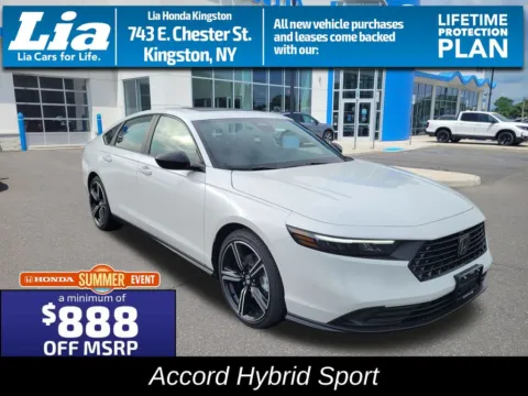 White 2026 Honda Accord Hybrid Sport for sale in Kingston, NY