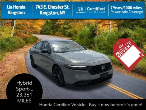 Gray 2024 Honda Accord Hybrid Sport-L for sale in Kingston, NY