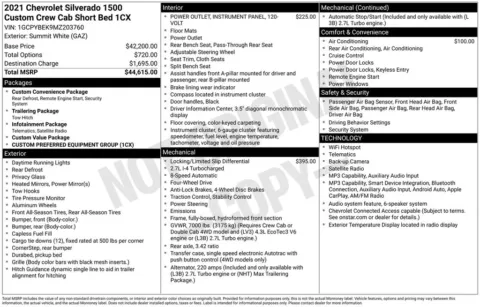 Another view of 2021 Chevrolet Silverado 1500 Custom for sale in Kingston, NY at Lia Honda of Kingston