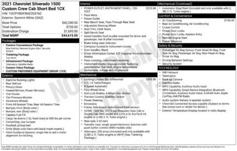 Another view of 2021 Chevrolet Silverado 1500 Custom for sale in Kingston, NY at Lia Honda of Kingston