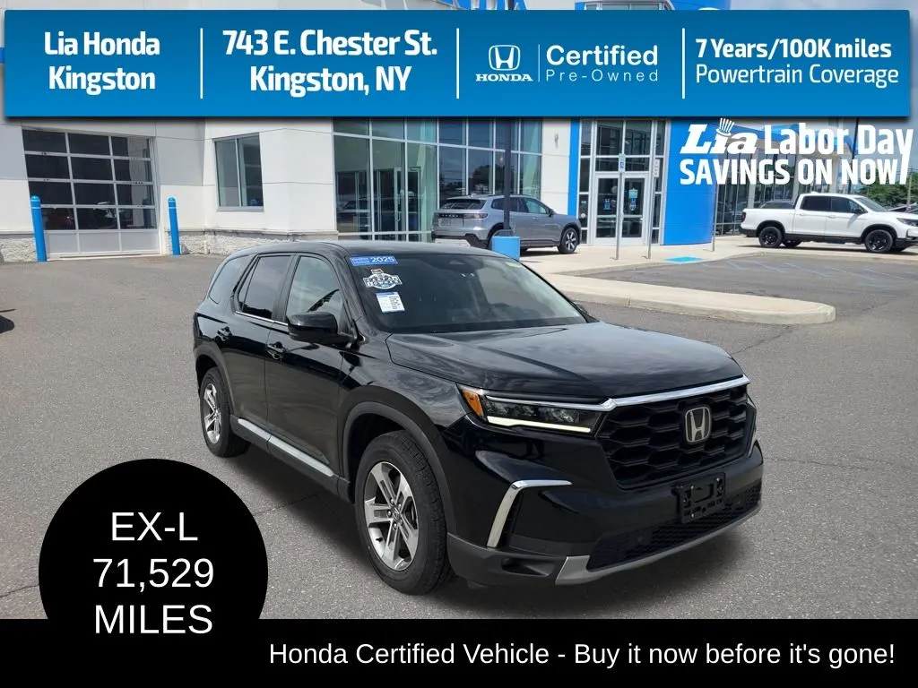 Black 2025 Honda Pilot EX-L for sale in Kingston, NY