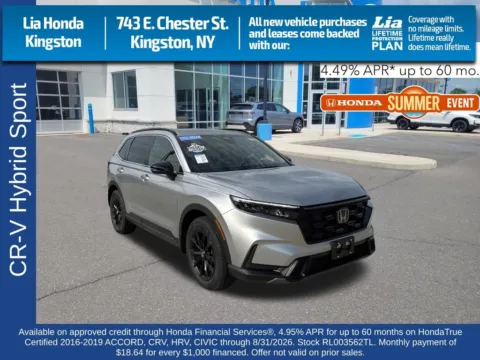 Silver 2024 Honda CR-V Hybrid Sport for sale in Kingston, NY
