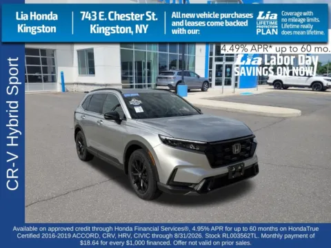 Silver 2024 Honda CR-V Hybrid Sport for sale in Kingston, NY