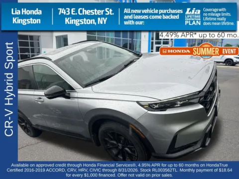 Silver 2024 Honda CR-V Hybrid Sport for sale in Kingston, NY