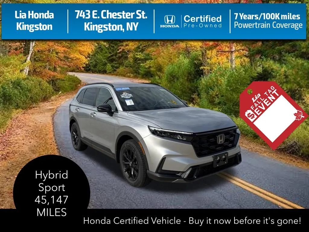 Silver 2024 Honda CR-V Hybrid Sport for sale in Kingston, NY