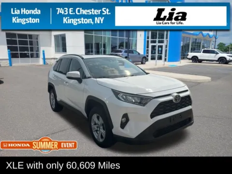 White 2019 Toyota RAV4 XLE for sale in Kingston, NY
