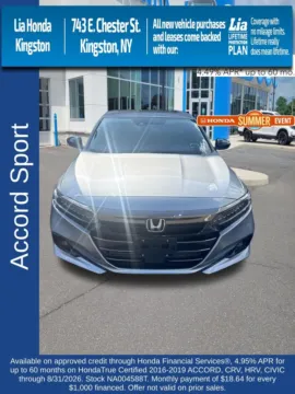 Silver 2022 Honda Accord Sport 2.0T for sale in Kingston, NY