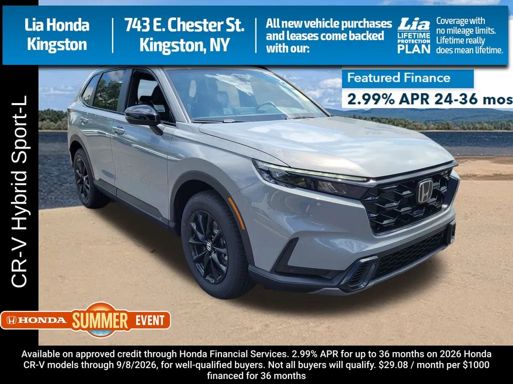 Gray 2026 Honda CR-V Hybrid Sport-L for sale in Kingston, NY