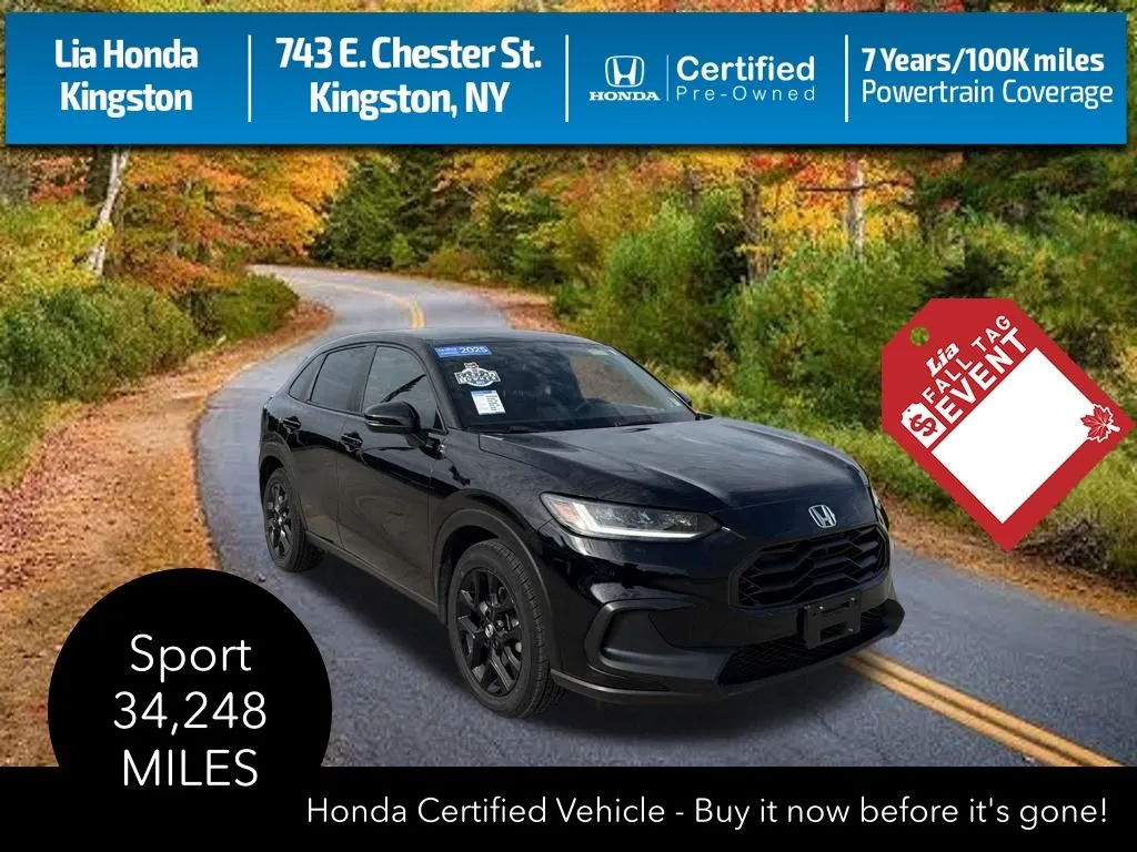 Black 2024 Honda HR-V Sport for sale in Kingston, NY