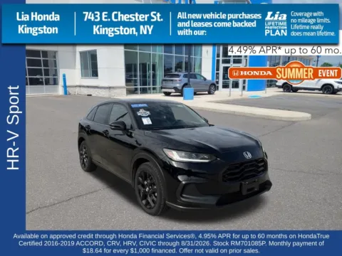 Black 2024 Honda HR-V Sport for sale in Kingston, NY