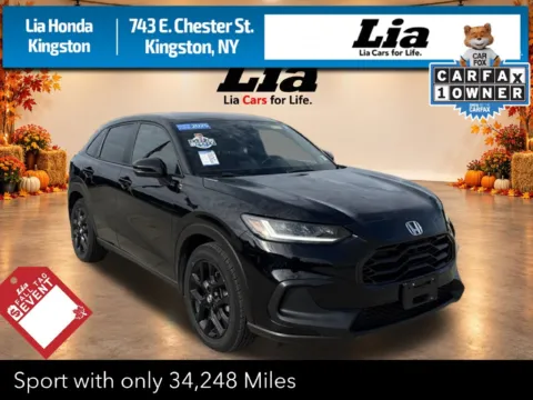 Black 2024 Honda HR-V Sport for sale in Kingston, NY