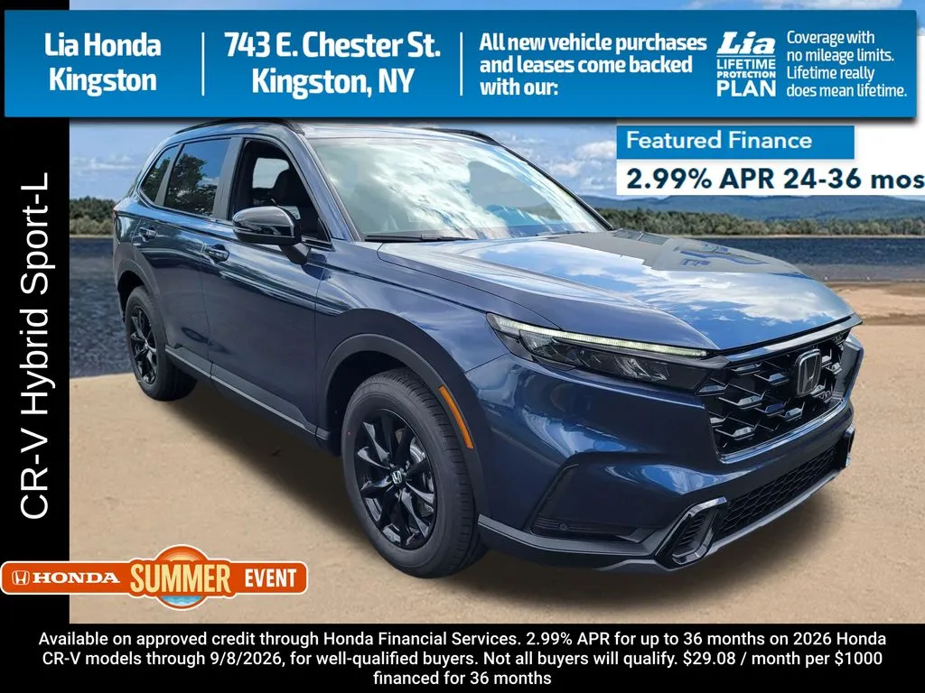 Blue 2026 Honda CR-V Hybrid Sport-L for sale in Kingston, NY