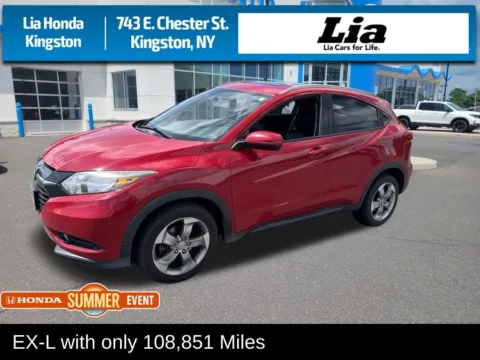 Red 2017 Honda HR-V EX-L for sale in Kingston, NY