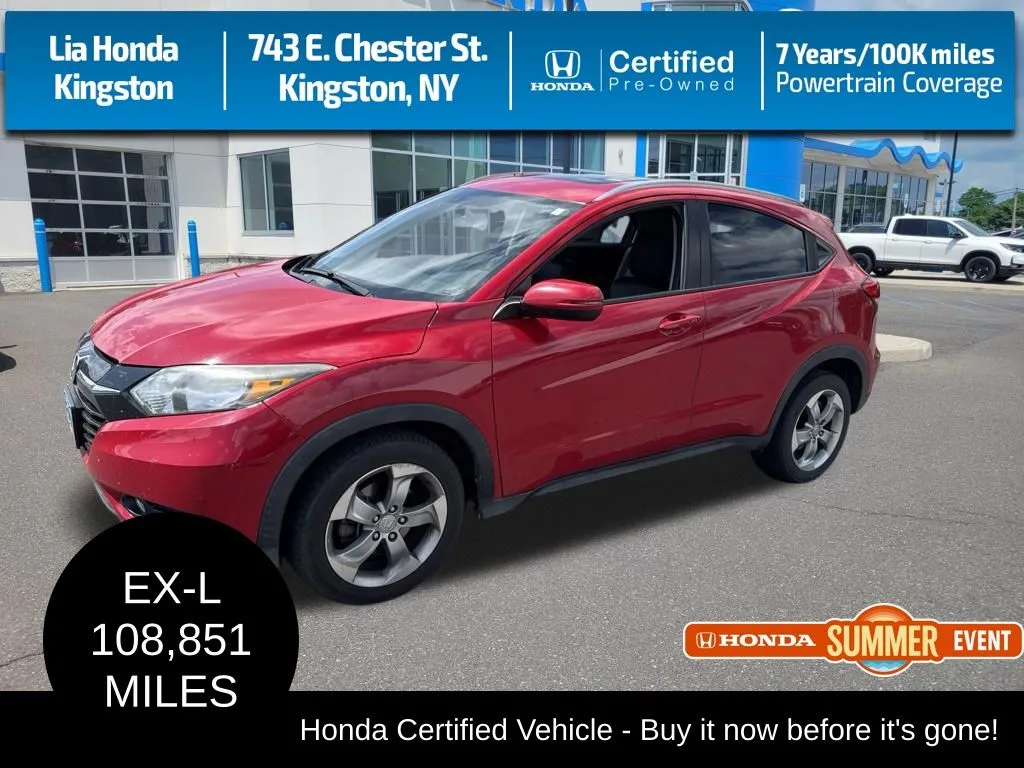 Red 2017 Honda HR-V EX-L for sale in Kingston, NY