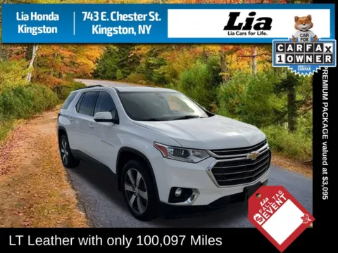 White 2021 Chevrolet Traverse LT Leather for sale in Kingston, NY