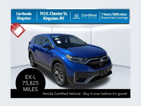 Blue 2021 Honda CR-V EX-L for sale in Kingston, NY