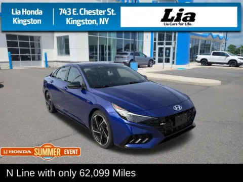 Blue 2021 Hyundai Elantra N Line for sale in Kingston, NY