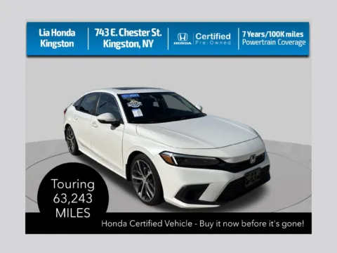 White 2023 Honda Civic Touring for sale in Kingston, NY