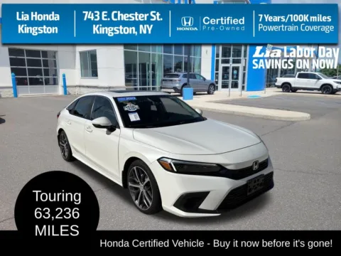 White 2023 Honda Civic Touring for sale in Kingston, NY