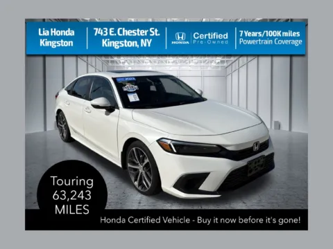 White 2023 Honda Civic Touring for sale in Kingston, NY