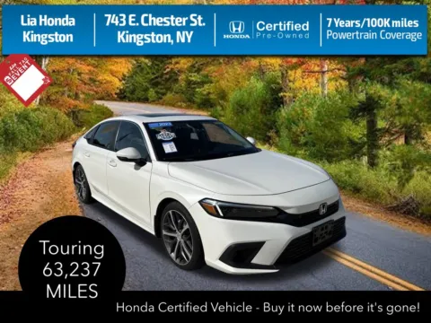 White 2023 Honda Civic Touring for sale in Kingston, NY