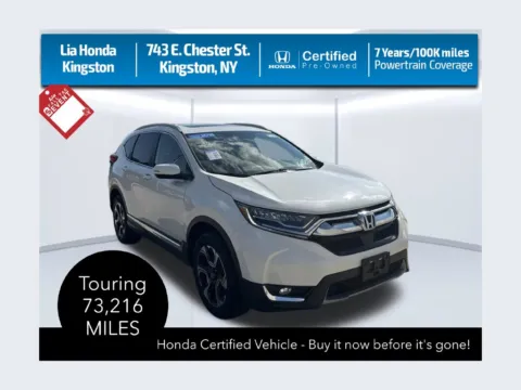 White 2018 Honda CR-V Touring for sale in Kingston, NY