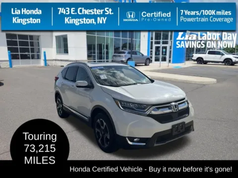 White 2018 Honda CR-V Touring for sale in Kingston, NY