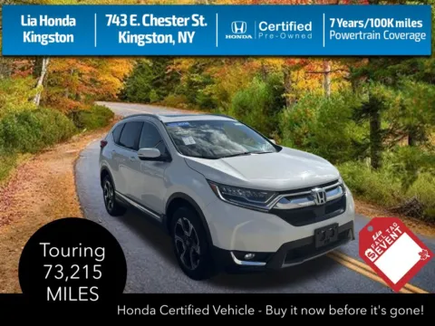 White 2018 Honda CR-V Touring for sale in Kingston, NY
