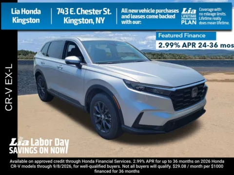 Silver 2026 Honda CR-V EX-L for sale in Kingston, NY