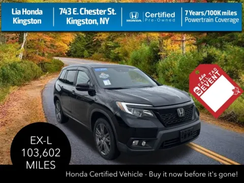 Black 2020 Honda Passport EX-L for sale in Kingston, NY