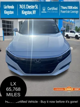 White 2019 Honda Accord LX for sale in Kingston, NY