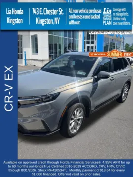 Silver 2024 Honda CR-V EX for sale in Kingston, NY