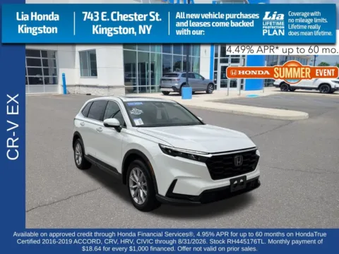 Silver 2024 Honda CR-V EX for sale in Kingston, NY