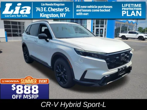 White 2026 Honda CR-V Hybrid Sport-L for sale in Kingston, NY