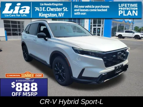 White 2026 Honda CR-V Hybrid Sport-L for sale in Kingston, NY