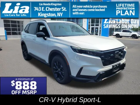 White 2026 Honda CR-V Hybrid Sport-L for sale in Kingston, NY