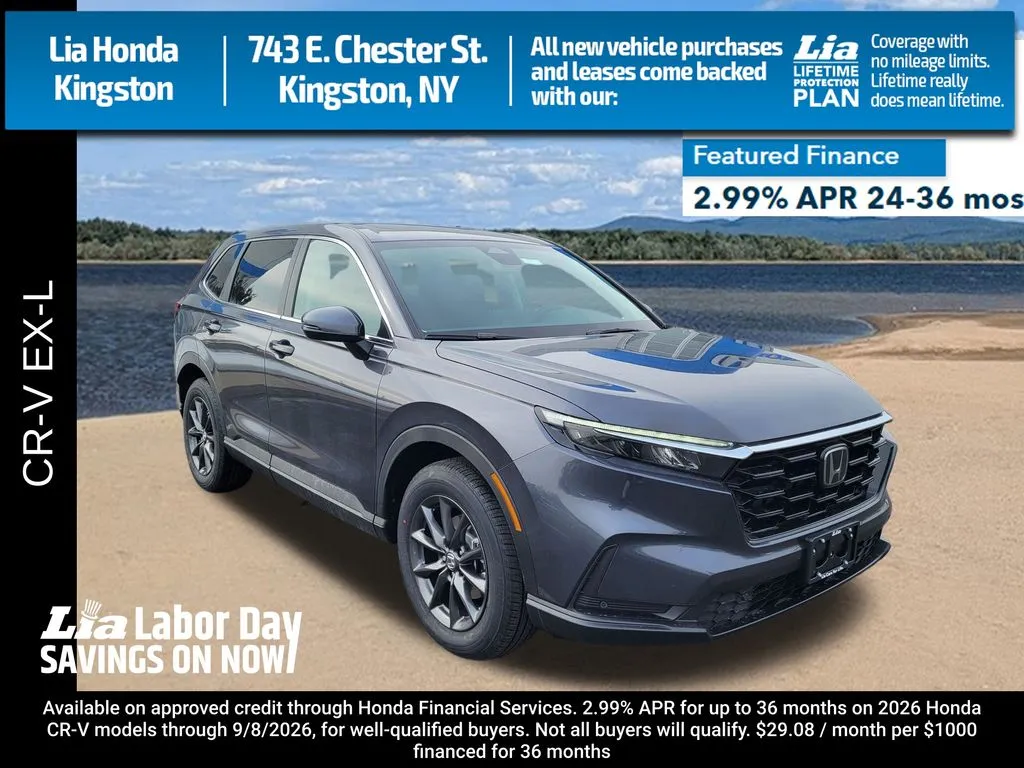 Gray 2026 Honda CR-V EX-L for sale in Kingston, NY