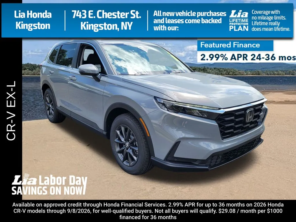 Gray 2026 Honda CR-V EX-L for sale in Kingston, NY