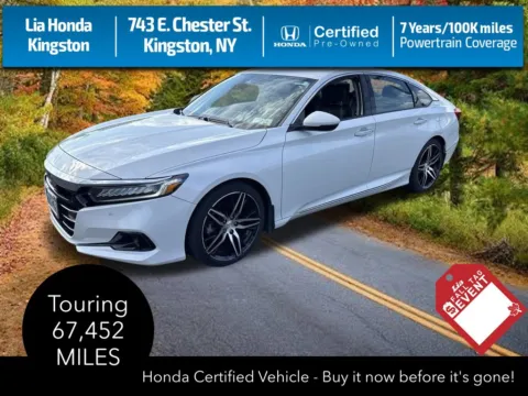 White 2021 Honda Accord Touring 2.0T for sale in Kingston, NY