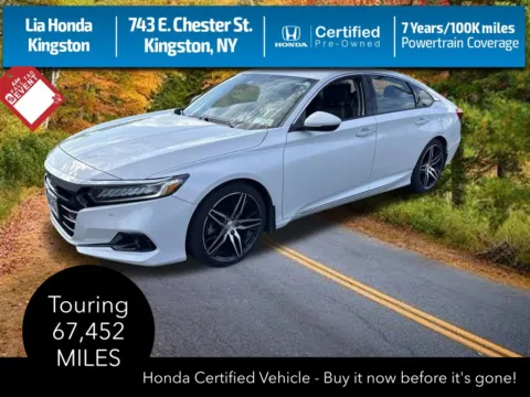 White 2021 Honda Accord Touring 2.0T for sale in Kingston, NY