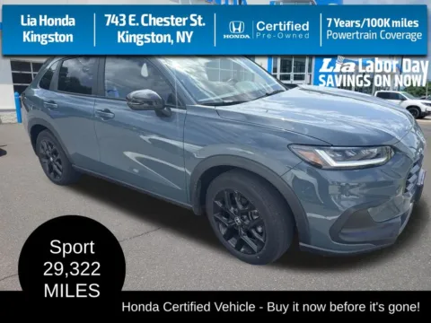 Gray 2024 Honda HR-V Sport for sale in Kingston, NY