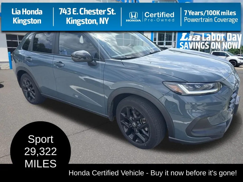 Gray 2024 Honda HR-V Sport for sale in Kingston, NY